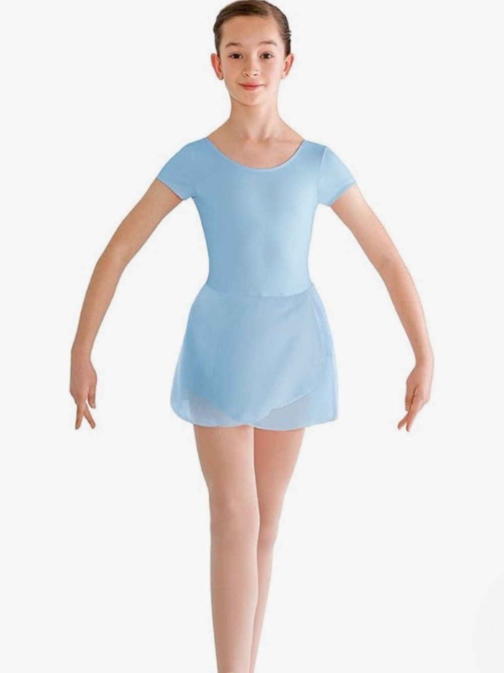 Bloch girls Prisha Short Sleeve Leotard Dress